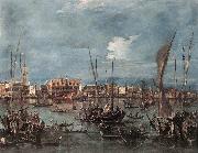 GUARDI, Francesco The Molo and the Riva degli Schiavoni from the Bacino di San Marco dfg Germany oil painting reproduction